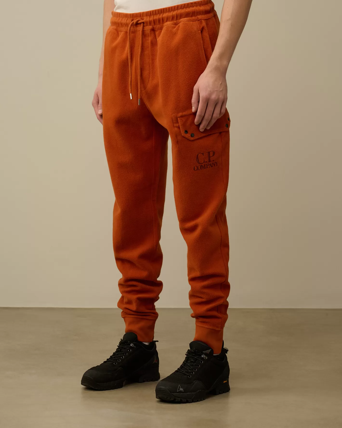 C.P. Company Tracksuits & Shorts^Reverse Brushed & Emerized Diagonal Fleece Sweatpants Bombay Brown