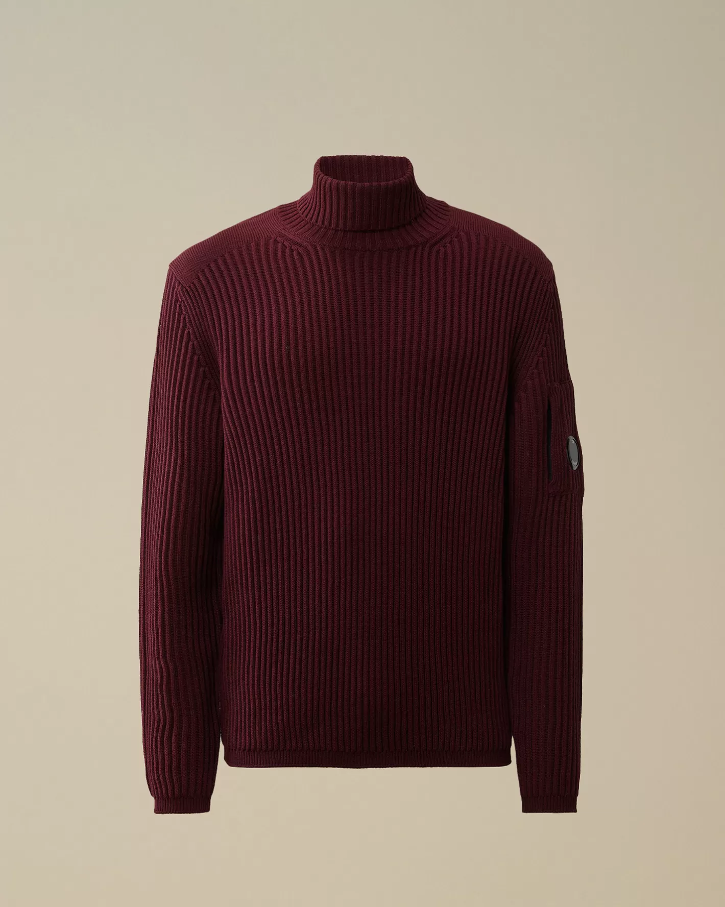 C.P. Company Jumpers^Re-Wool Turtleneck Knit Potent Purple