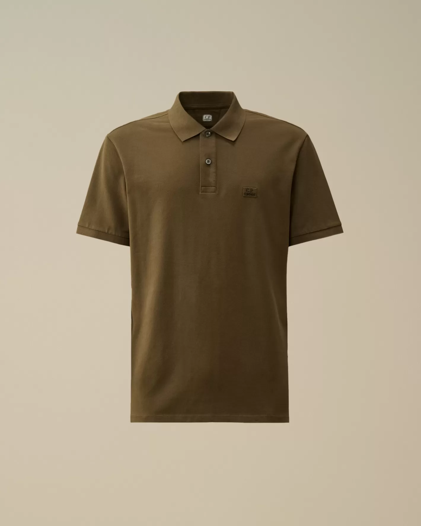 C.P. Company T-shirts & Polo^Stretch Piquet Logo Polo Ivy Green