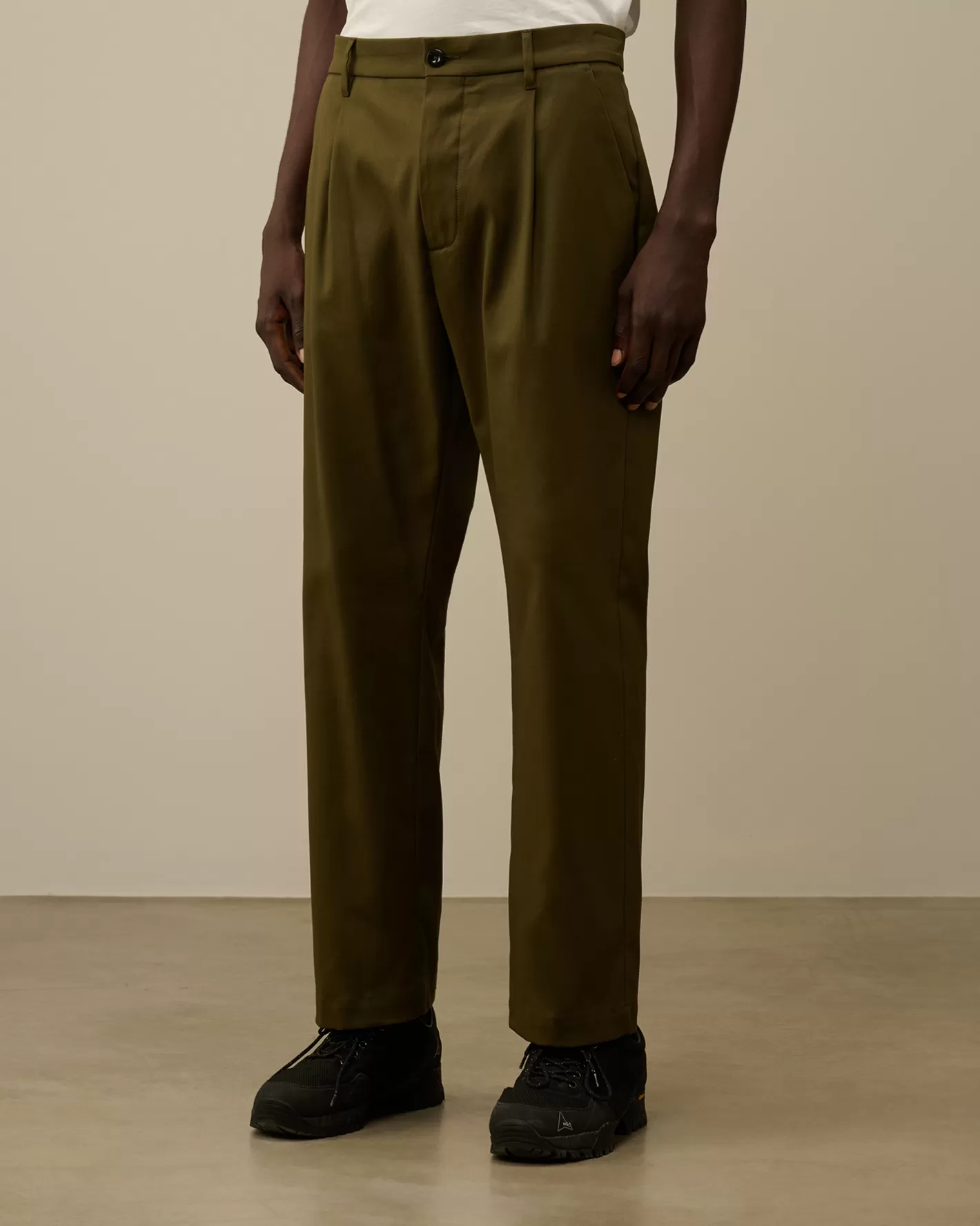 C.P. Company Trousers^Superior Structure Stretch Loose Pants Ivy Green