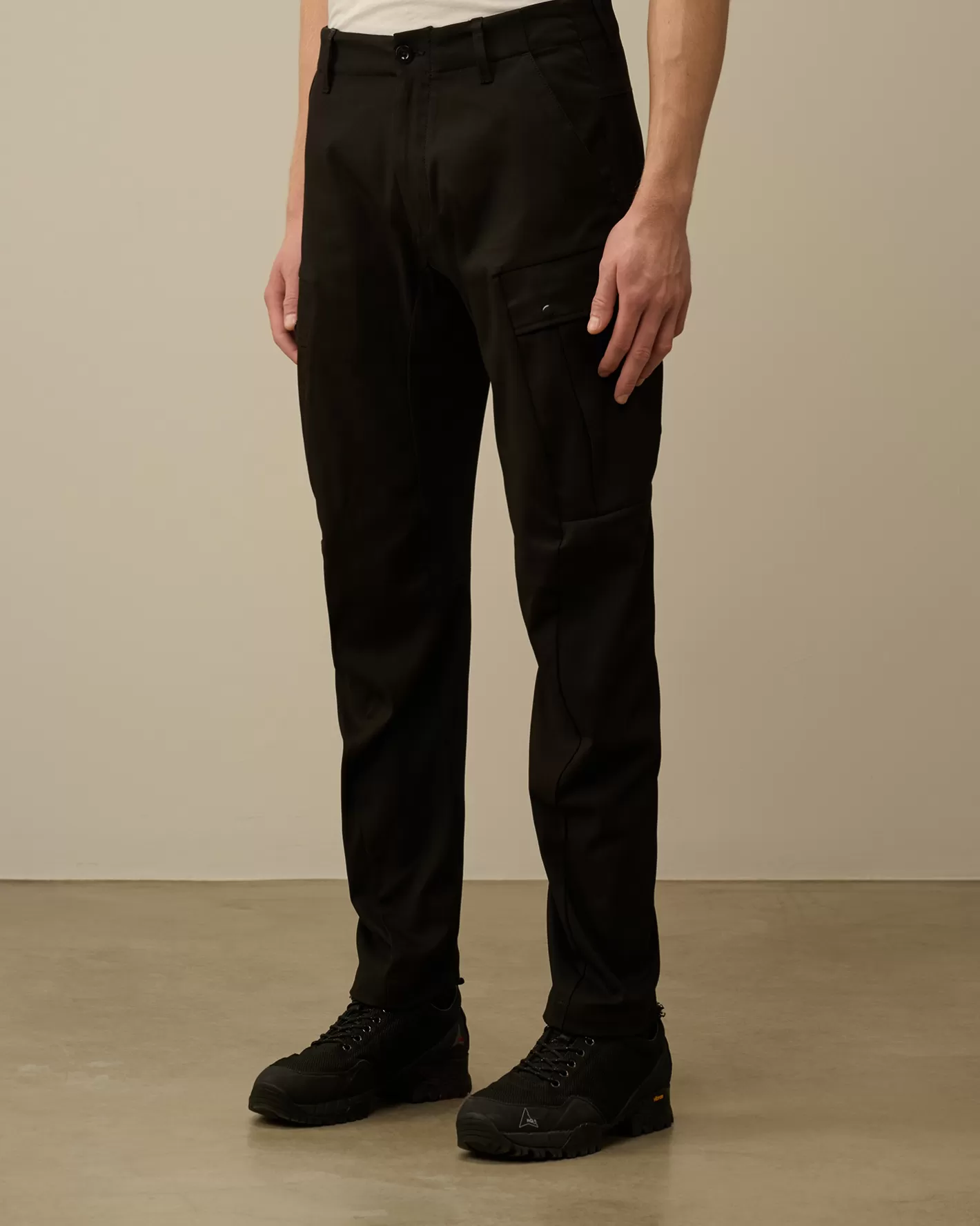 C.P. Company Trousers^Superior Structure Stretch Regular Cargo Pants Black