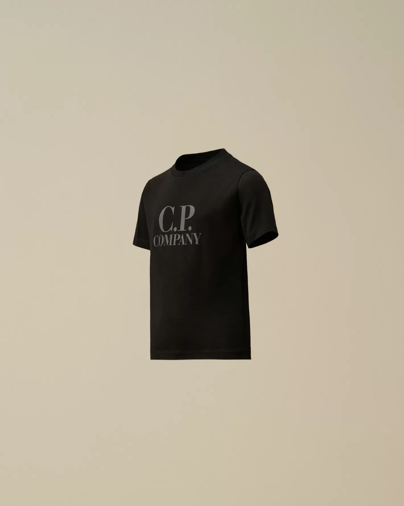 C.P. Company Clothing 2-3^U16 Cotton Jersey 30/1 Goggle T-Shirt Black