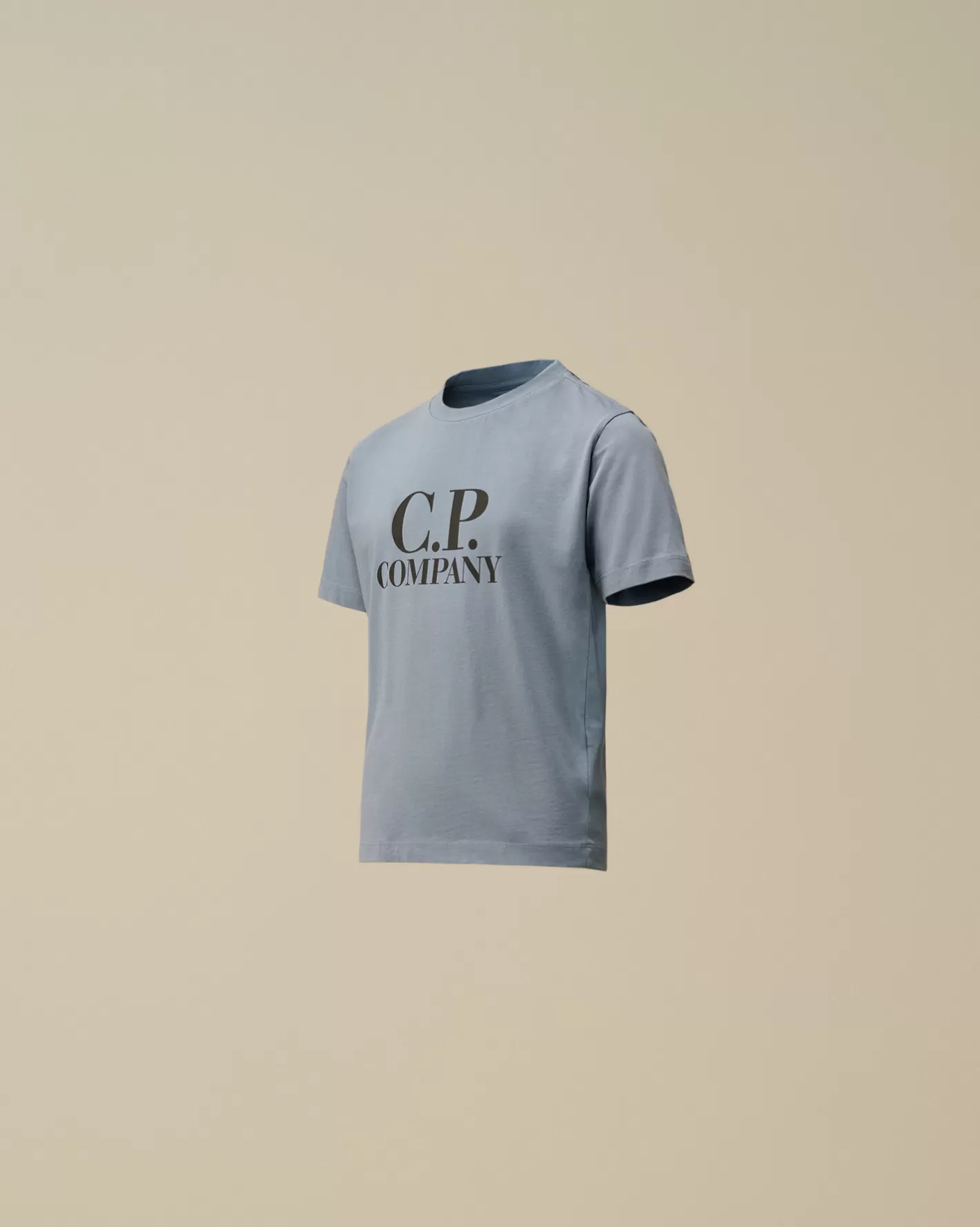 C.P. Company Clothing 2-3^U16 Cotton Jersey 30/1 Goggle T-Shirt Flint Stone – Blue