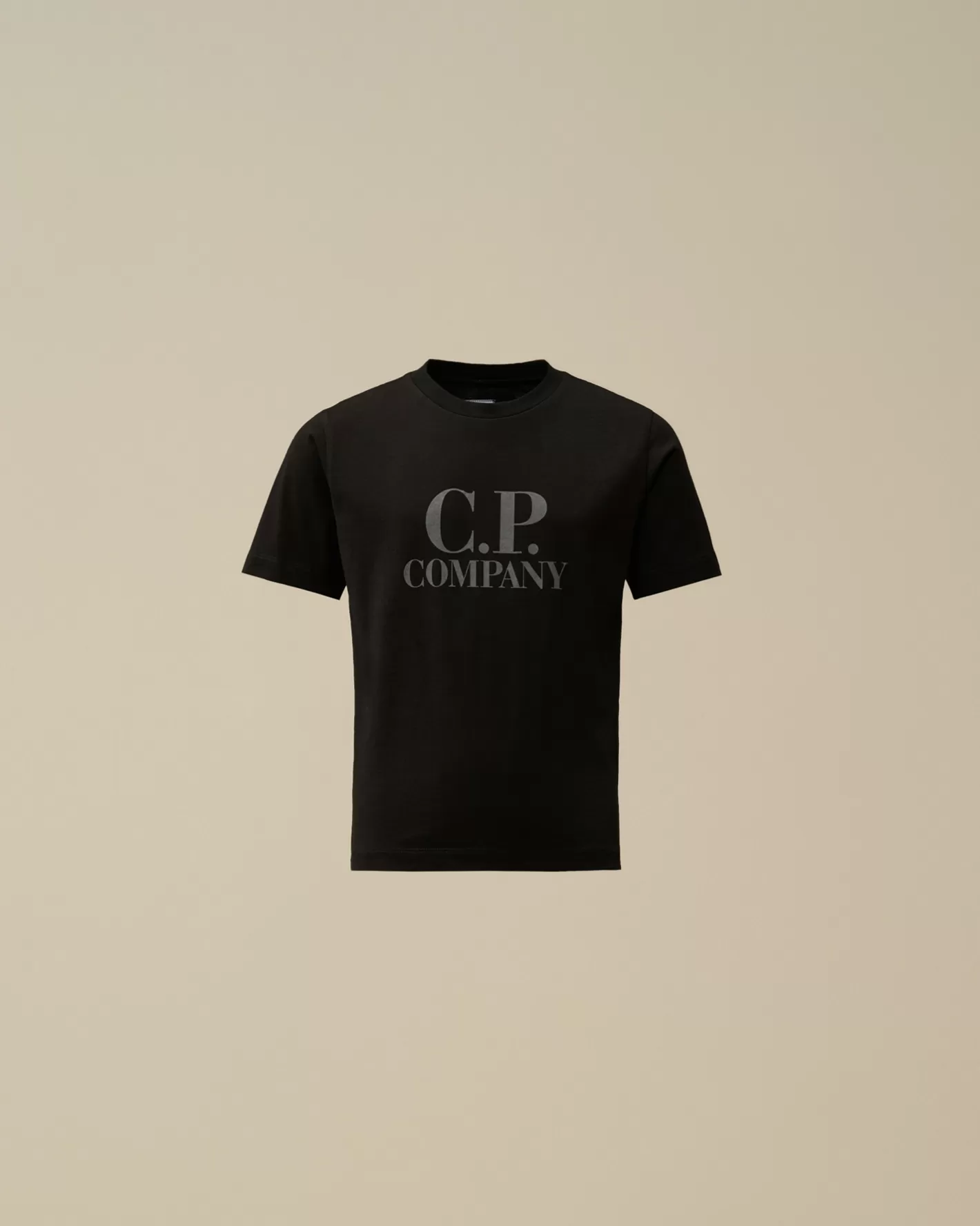 C.P. Company Clothing 2-3^U16 Cotton Jersey 30/1 Goggle T-Shirt Black