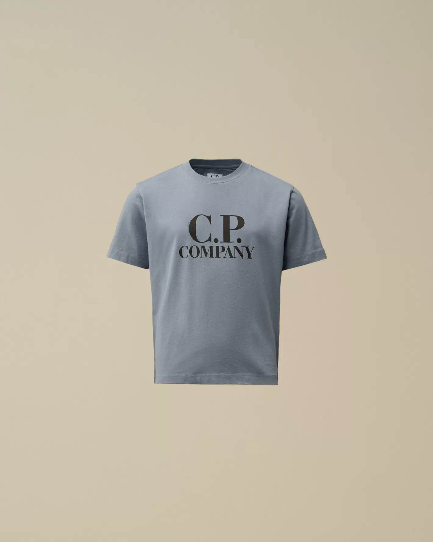 C.P. Company Clothing 2-3^U16 Cotton Jersey 30/1 Goggle T-Shirt Flint Stone – Blue