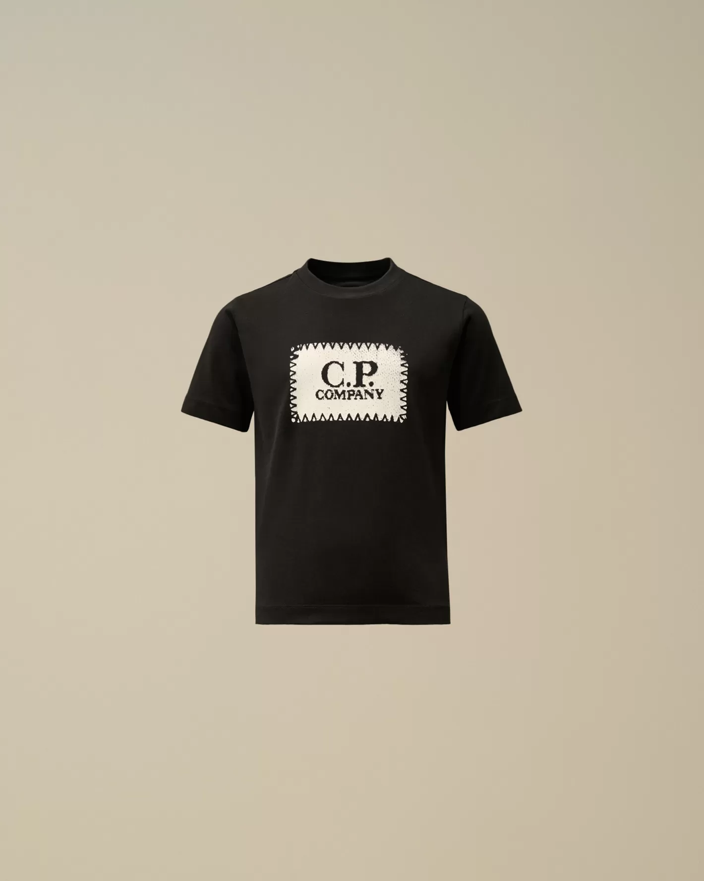 C.P. Company Clothing 2-3^U16 Cotton Jersey 30/1 Label Style T-Shirt Black