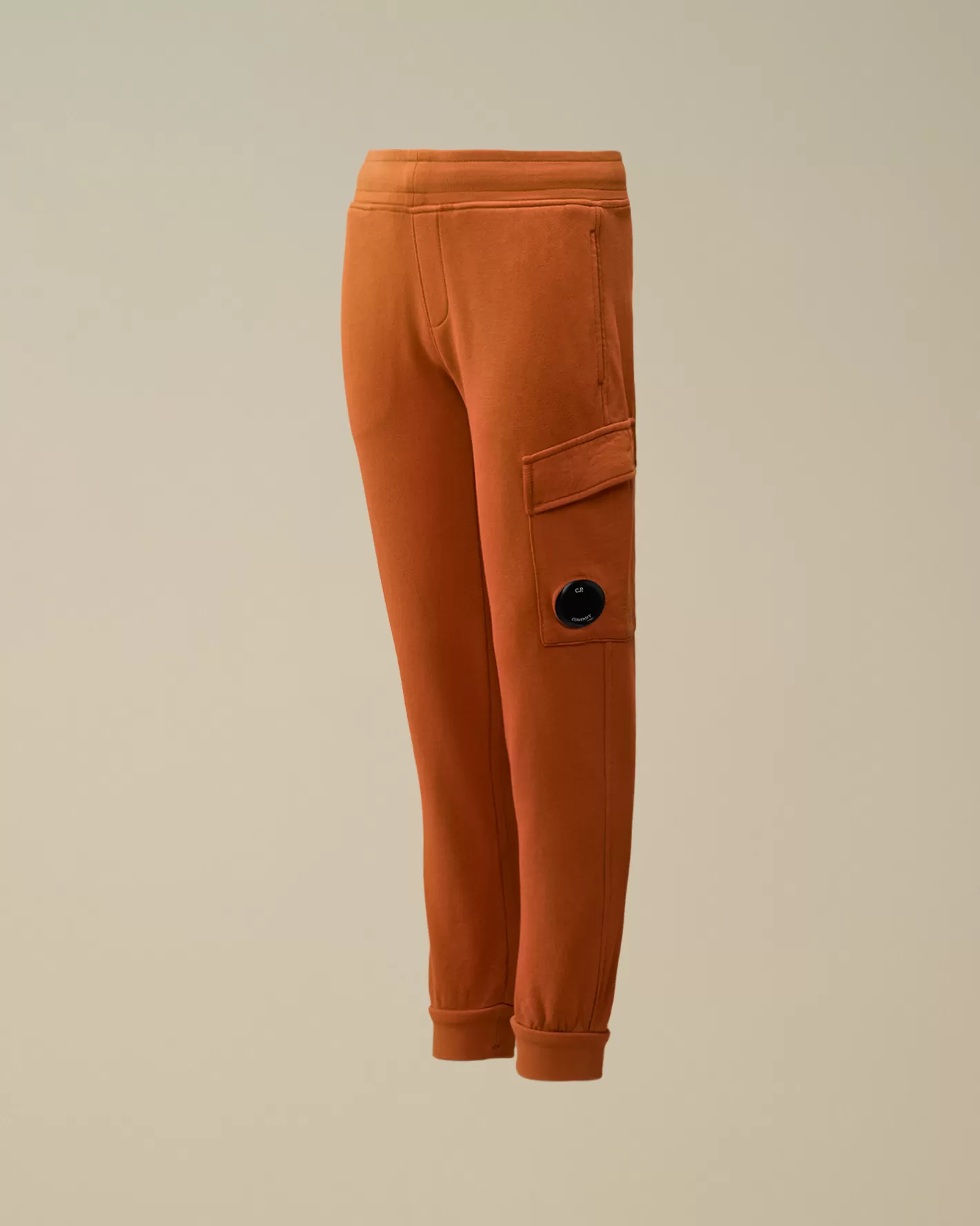 C.P. Company Clothing 4-8^U16 Diagonal Fleece Lens Sweatpants Bombay Brown