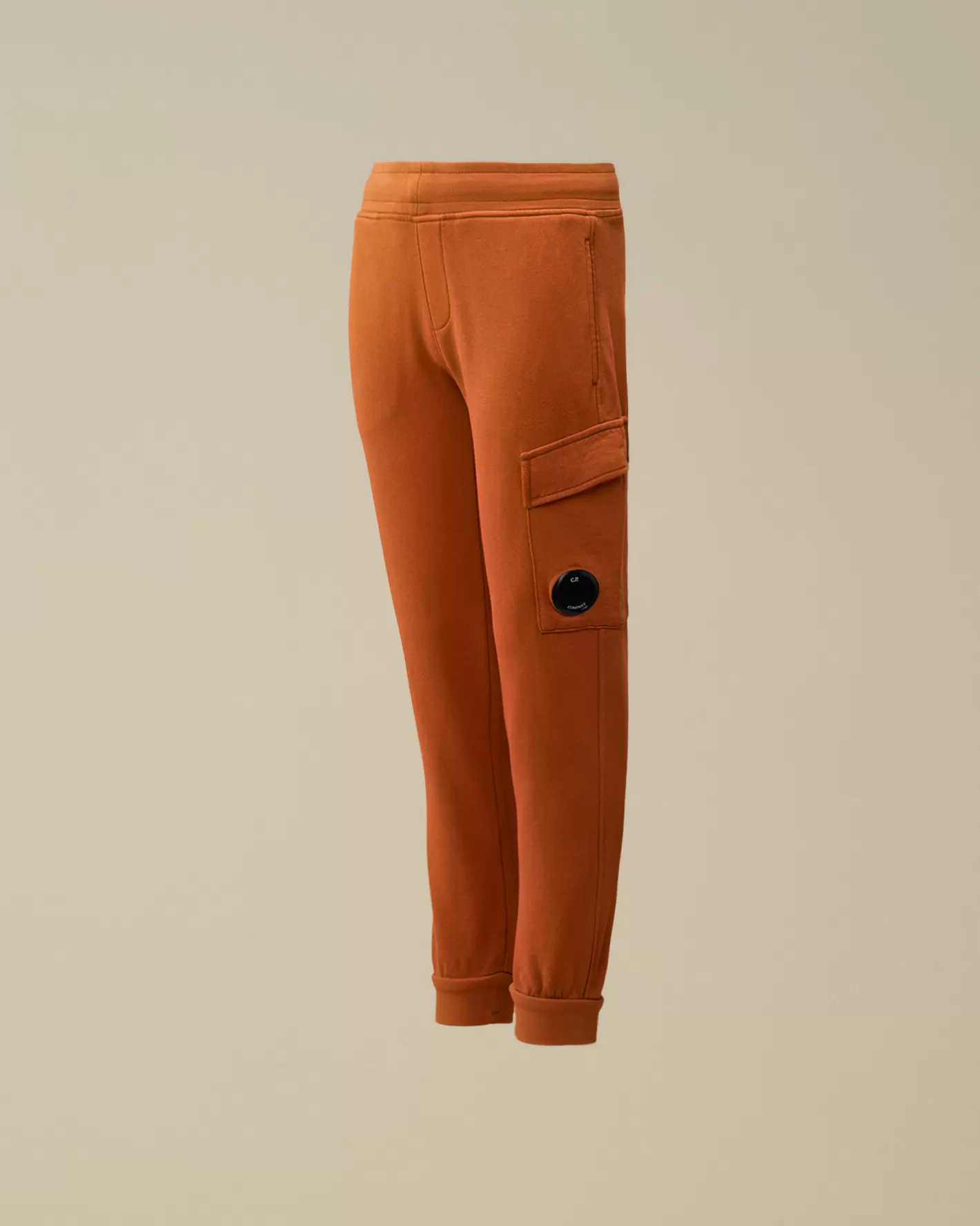 C.P. Company Clothing 2-3^U16 Diagonal Fleece Lens Sweatpants Bombay Brown