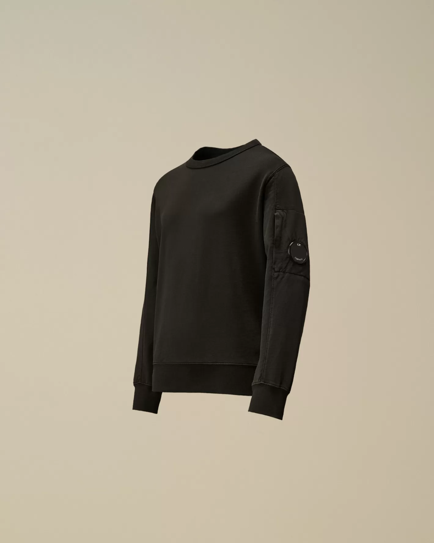 C.P. Company Clothing 4-8^U16 Light Fleece Crew Neck Sweatshirt Black