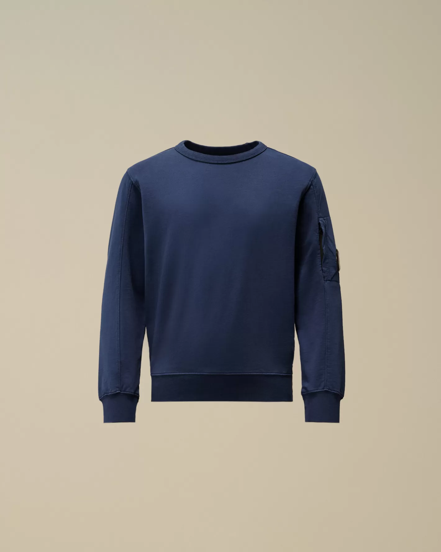 C.P. Company Clothing 4-8^U16 Light Fleece Crew Neck Sweatshirt Estate Blue