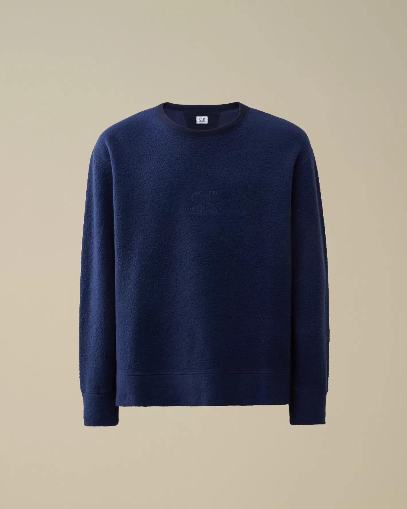 C.P. Company Sweatshirts^Wool Polar Fleece Crewneck Sweatshirt Estate Blue